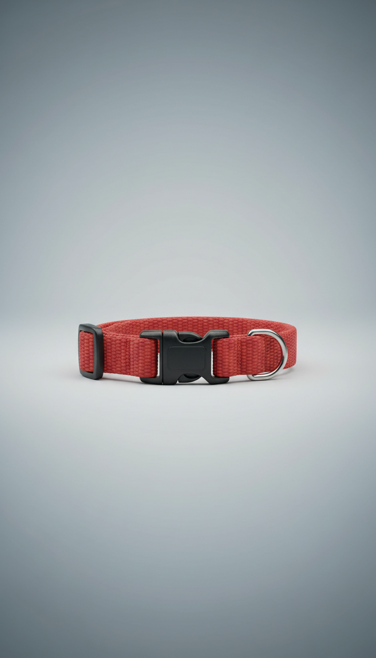 Brick red adjustable cat collar