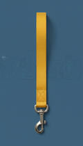 Mustard yellow nylon dog leash
